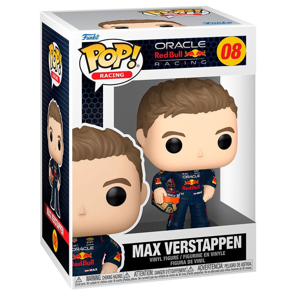 Pop Racing: Racing S4- Verstappen W/Helm - Caixa Danificada