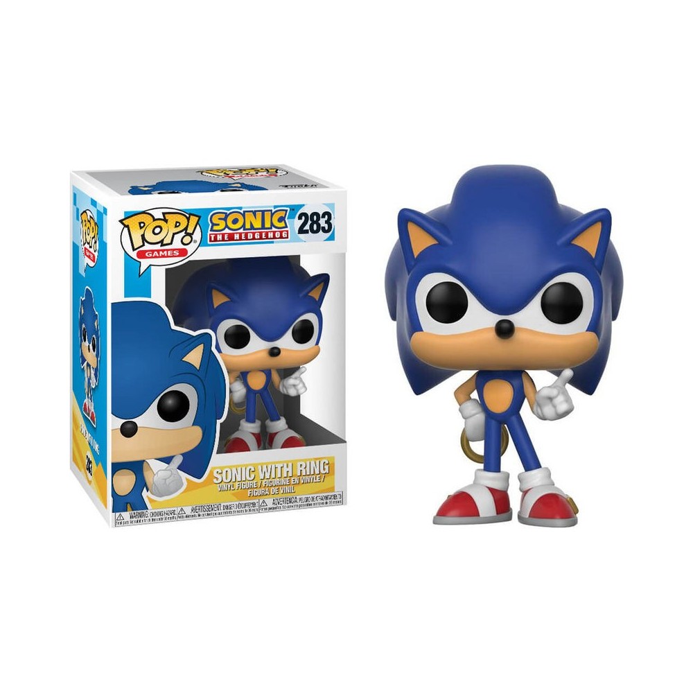 Pop! Vinyl: Games: Sonic: Sonic with Ring - Caixa Danificada