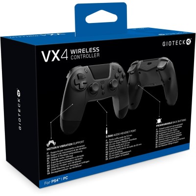 RECONDICIONADO - Comando Sem Fios VX-4 Preto - PS4