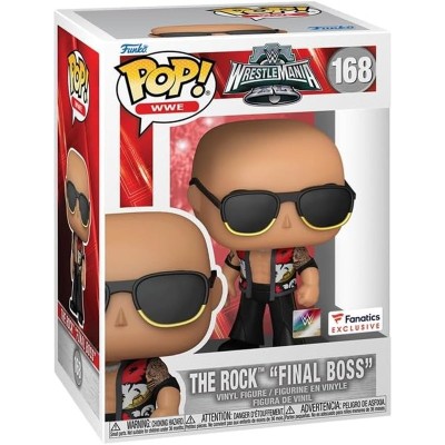 POP! WWE: Wrestlemania - The Rock "Final Boss" - Caixa Danificada