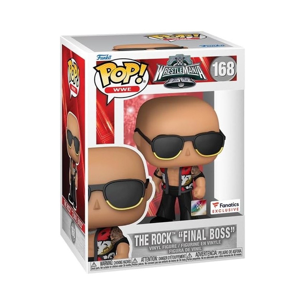 POP! WWE: Wrestlemania - The Rock "Final Boss" - Caixa Danificada