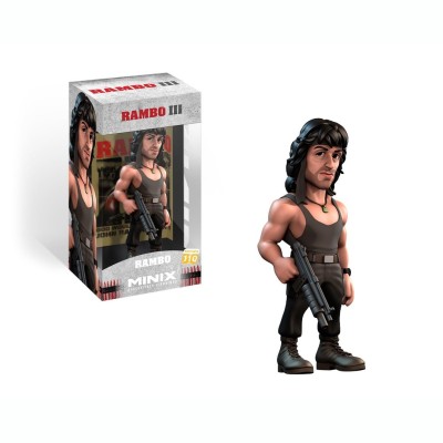Minix - Movies 110 - Figura PVC 12 cm - Rambo - Rambo em t-shirt - Caixa Danificada