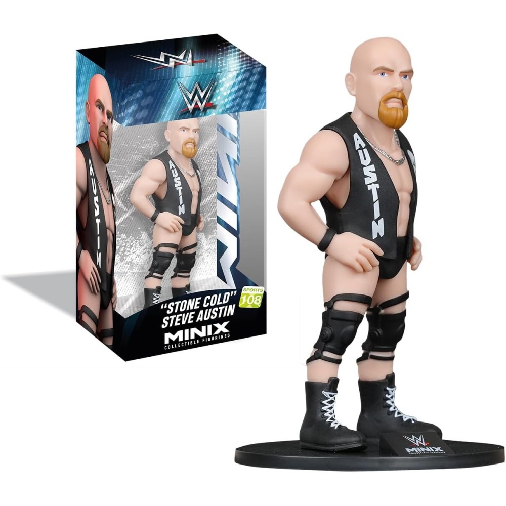 Minix - WWE - Stone Cold Steve Austin - Caixa Danificada
