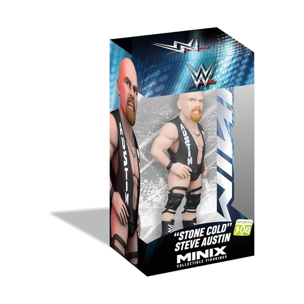 Minix - WWE - Stone Cold Steve Austin - Caixa Danificada