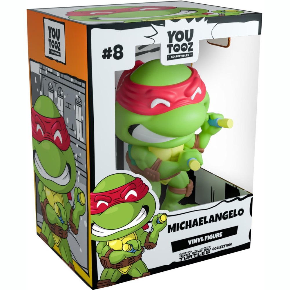 Figura Youtooz Teenage Mutant Ninja Turtles - Michelangelo (Classic) - Caixa Danificada